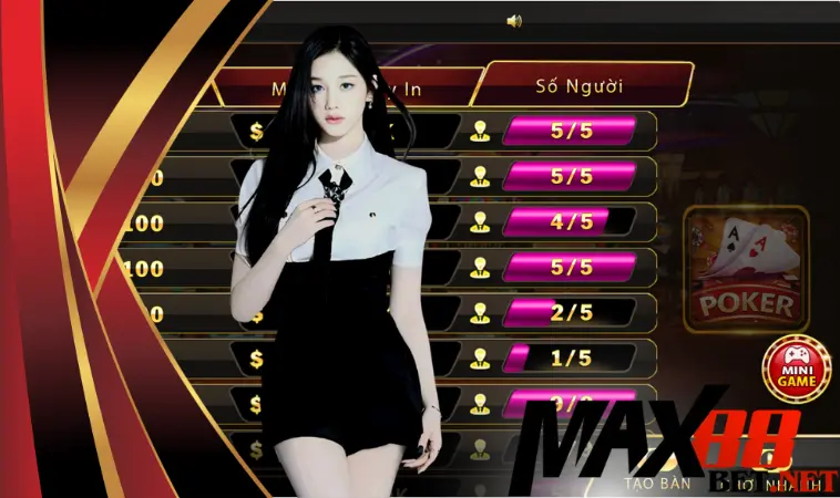 Poker Max88: hướng dẫn chơi chi tiết cho tân binh Poker Max88: hướng dẫn chơi chi tiết cho tân binh